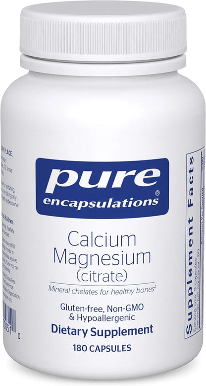 Pure Encapsulations Calcium Magnesium (Citrate) 240 g 240 g 180 Capsules