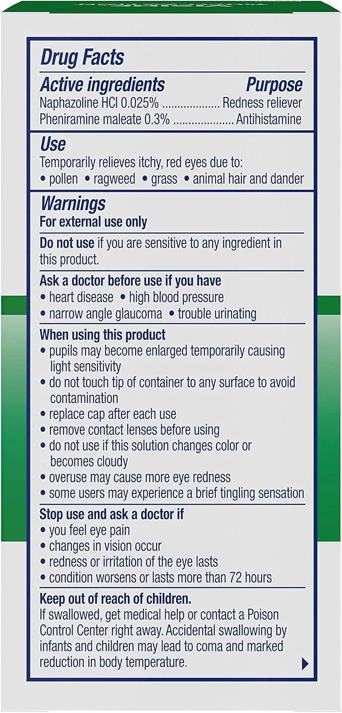 Visine Allergy Eye Relief Multi-Action Antihistamine 0.5 fl.