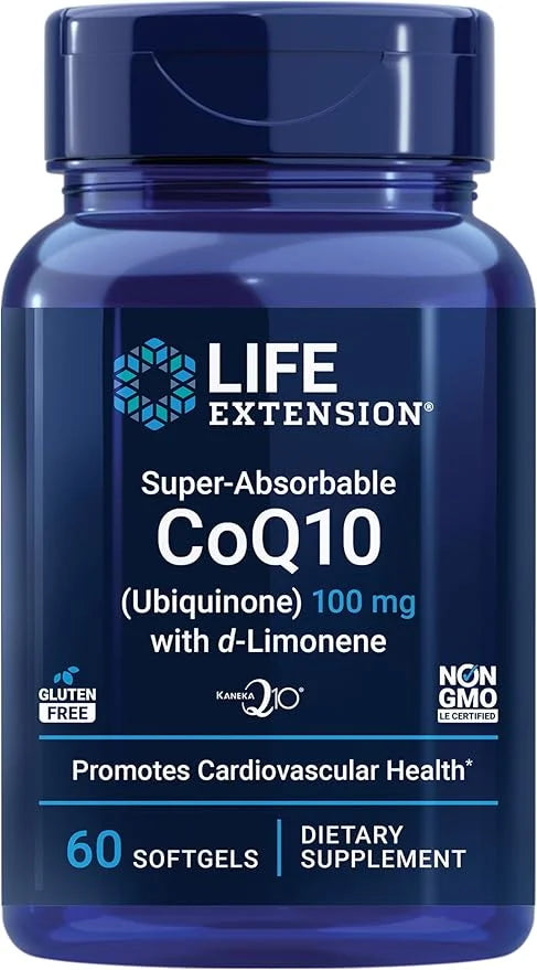 Life Extension Super-Absorbable CoQ10 (Ubiquinone) 60 Softgels