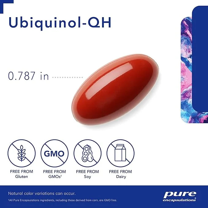 Pure Encapsulations Ubiquinol-QH 50 mg | Active Form of CoQ10 to Support Immune Health, Cellular Energy, and Cardiovascula...