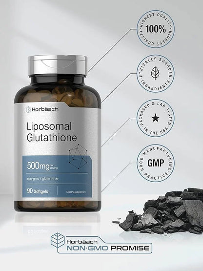 Horbaach Liposomal Glutathione Softgels 500mg 90 Count