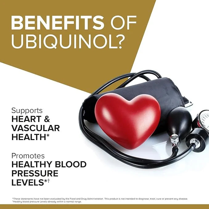 Qunol Ubiquinol CoQ10 100mg Softgels, Ubiquinol Q10, Antioxidant 60 Count