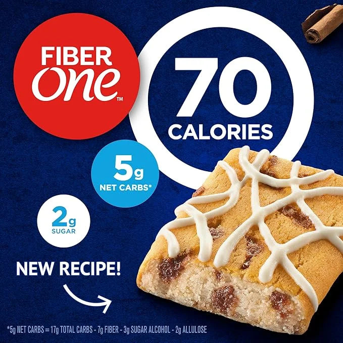 Fiber One 70 Calorie Soft-Baked Bars, Cinnamon Coffee Cake, 18 ct - Product Image
