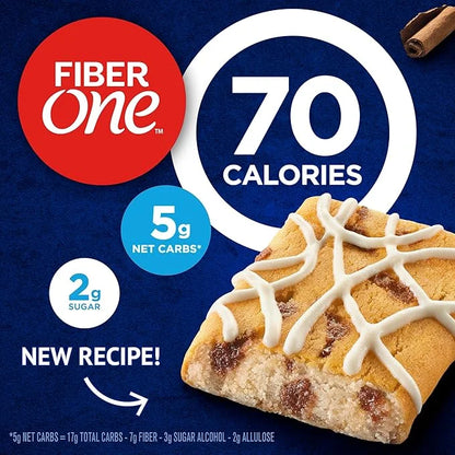 Fiber One 70 Calorie Soft-Baked Bars, Cinnamon Coffee Cake, 18 ct - Product Image