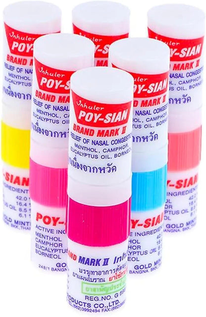 POY-SIAN Mark II Menthol Aromatherapy Nasal 6)