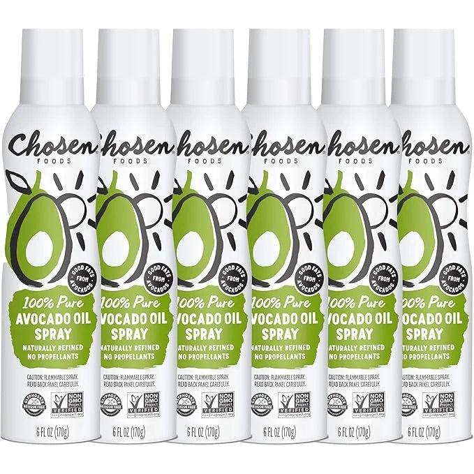 Chosen Foods 100% Pure Avocado Oil Spray, Keto and Paleo Diet Friendly, Kosher Cooking Spray for Baking, High-Heat Cooking...