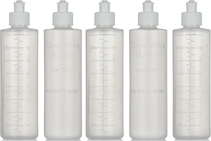 Perineal Lavette Irrigation Bottle for Postpartum Care 8OZ (Pack 5)