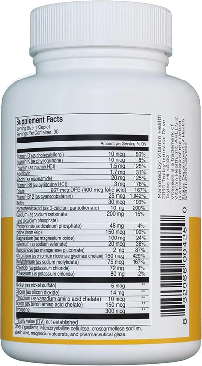 Viteyes Classic AREDS 2 Companion Beta-Carotene 2 Users, 90 Caplets
