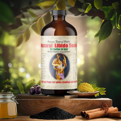 Men Wellness Living Bitter 16oz - Natural Blend of Ginseng, Fenugreek, Maca Root, and Cinnamon to Support stamina and vita...