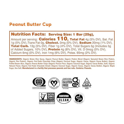 GoMacro Kids MacroBar Organic Vegan Snack Bars - Peanut Butter Cup (0.90 Ounce Bars, 7 Count) (Packaging May Vary) - Produ...
