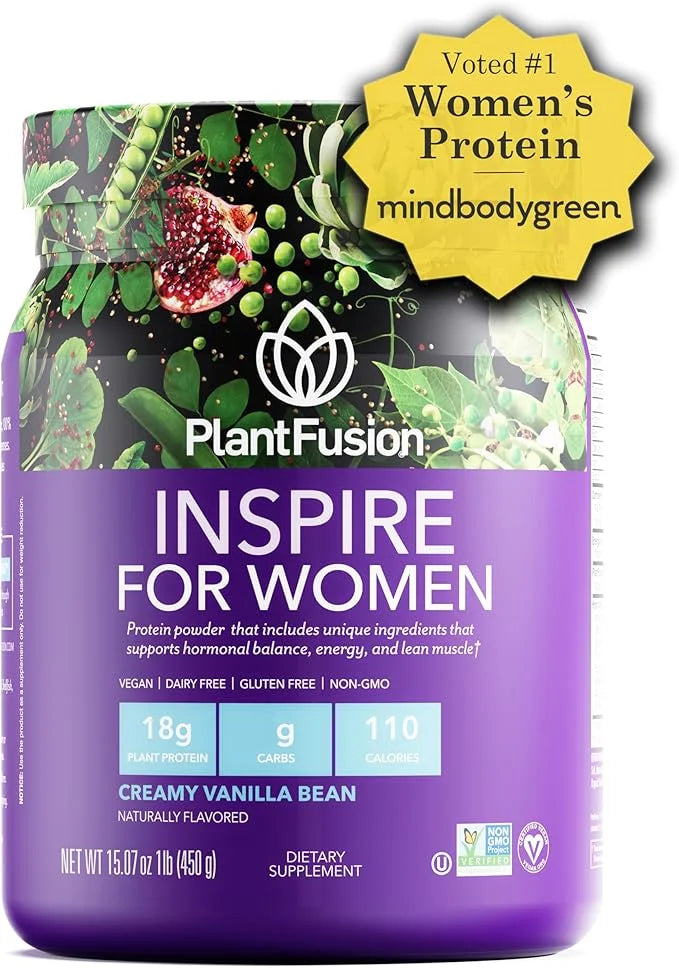 PlantFusion Inspire Plant Protein Powder for Women - Low Carb Protein Powder for Lean Muscle Support - Keto, Gluten Free, ...