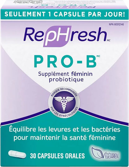 Rephresh Pro-B Probiotic Supplement for Women, 30 Oral
