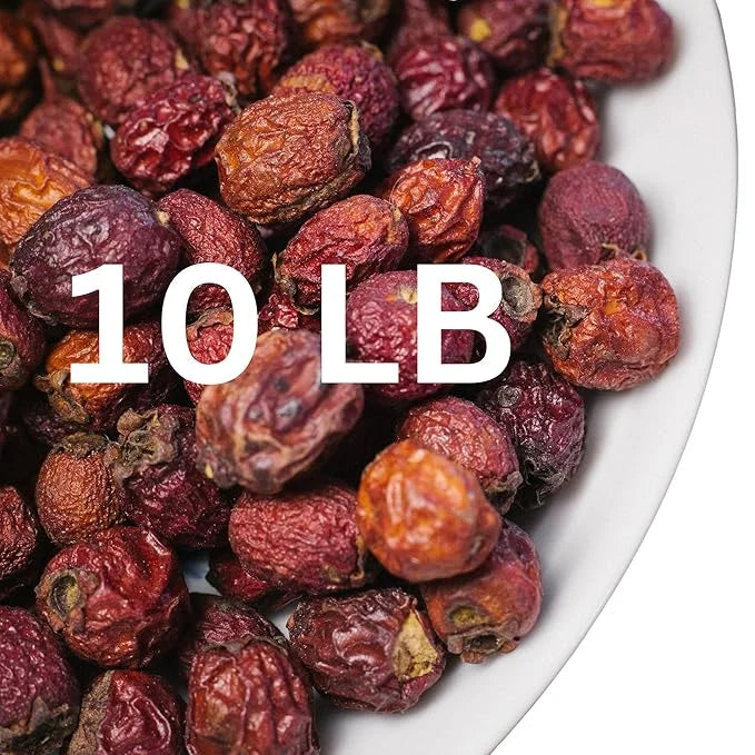 Super Large Value Pack 10 LB - Organic Hawthorn Berry Tea - Hawthorne Berries Organic - Healthy Circulation, Heart, Pressu...