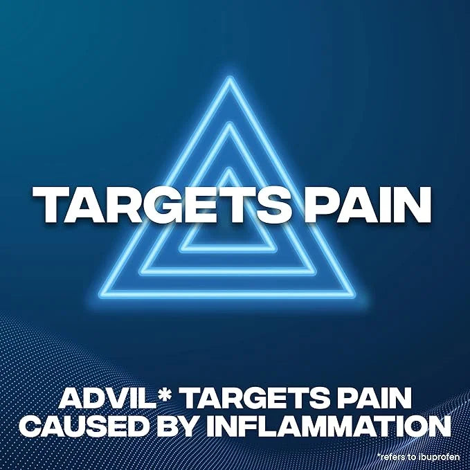 Advil Dual Action Back Pain Caplets 250mg Ibuprofen 500mg Acetaminophen 8 Hours 144 Count