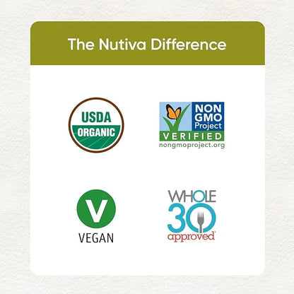 Nutiva Organic Cold-Pressed Unrefined Raw Hemp Seed Oil, 24 Ounce, USDA Organic, Non-GMO, Whole 30 Approved, Vegan, Gluten...