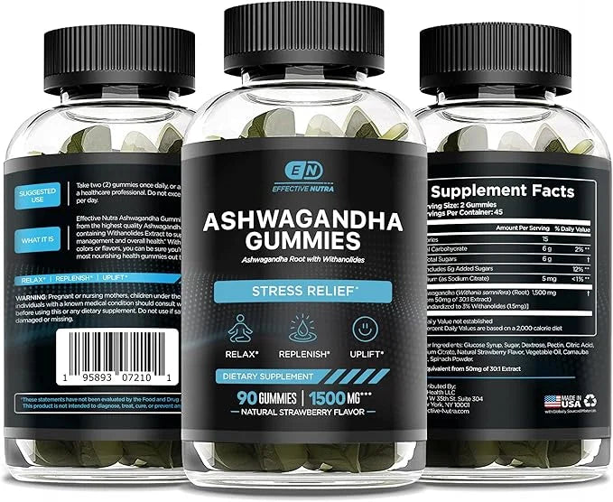 Ashwagandha Gummies 1500mg (90 Count)