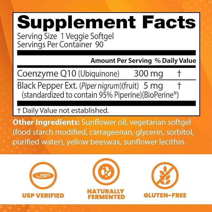 Doctor's Best High Absorption CoQ10 300 mg, 90 Veggie
