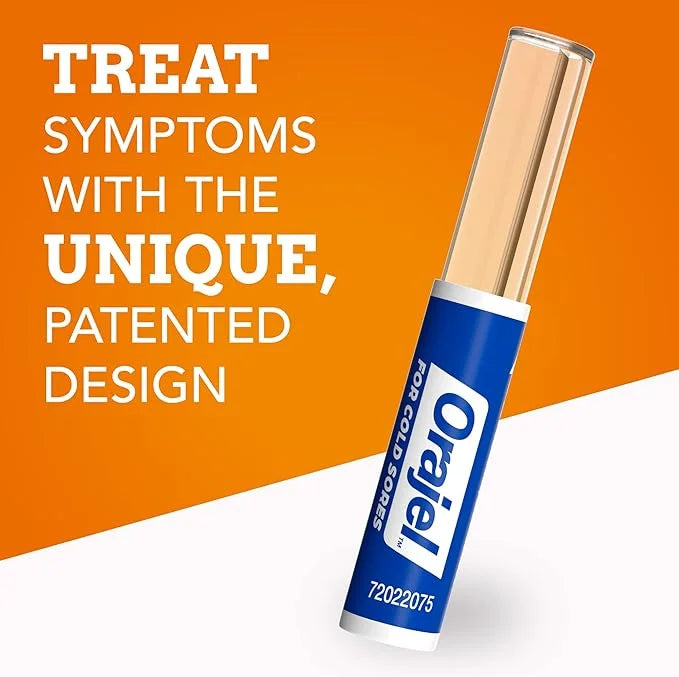 Orajel Touch Free Cold Sore Treatment .12oz, Liquid 6 Applicators.