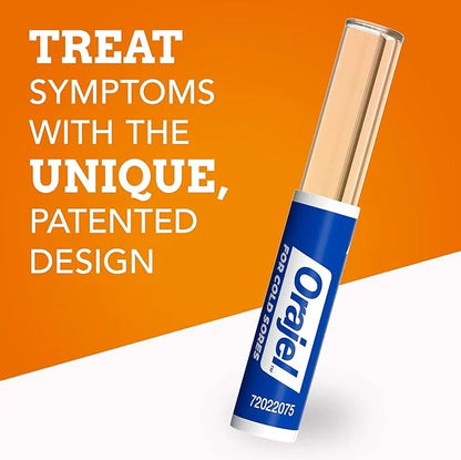 Orajel Touch Free Cold Sore Treatment .12oz, Liquid 6 Applicators.