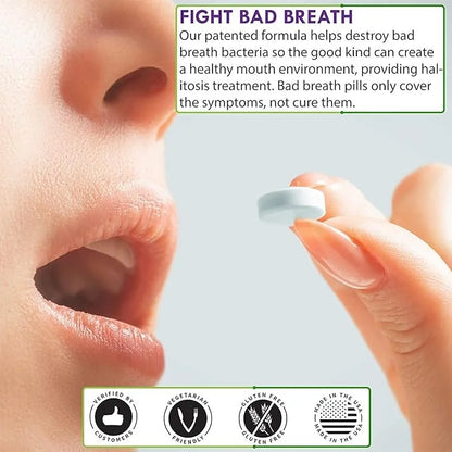 Oral Probiotic Supplement with BLIS K12 4 Billion CFU - Now Dairy Free - Doctor Formulated 30 Day Supply Bottle for Bad Br...