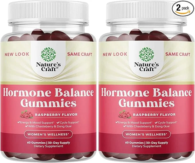 Hormone Balance for Women Gummies of All Ages - PMS Support Supplement for Women, Regulate Menstrual Cycle & Hormonal Bala...