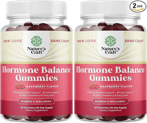 Hormone Balance for Women Gummies of All Ages - PMS Support Supplement for Women, Regulate Menstrual Cycle & Hormonal Bala...