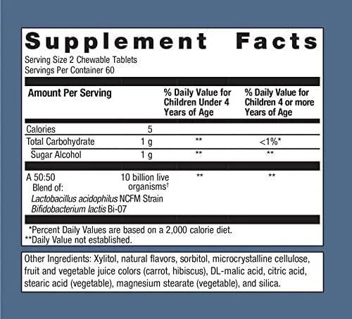 Metagenics MetaKids™ Probiotic, Chewable Daily Probiotic 120 Count
