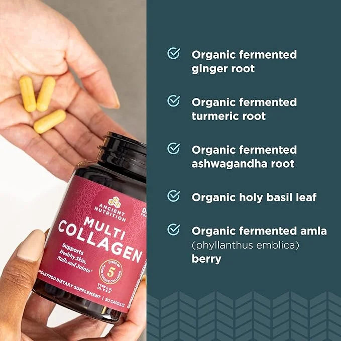 Ancient Nutrition Collagen Peptides Capsules Supplement, Hydrolyzed Collagen Pills for Women & Men, Supports Healthy Skin ...