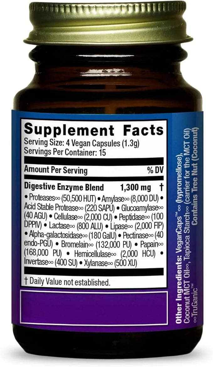 HEALTHFORCE SUPERFOODS Digestion Enhancement Enzymes 60 Vegan