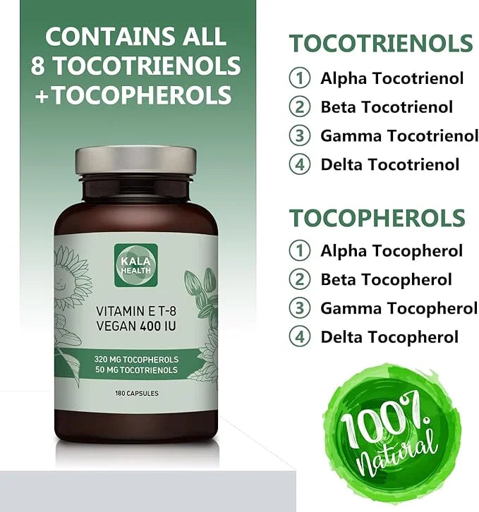Kala Health Vitamin E 8 Tocopherols 400 IU