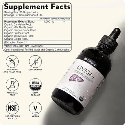 Blisque – Organic Liver Support Complex 4 Ounce 118 Servings