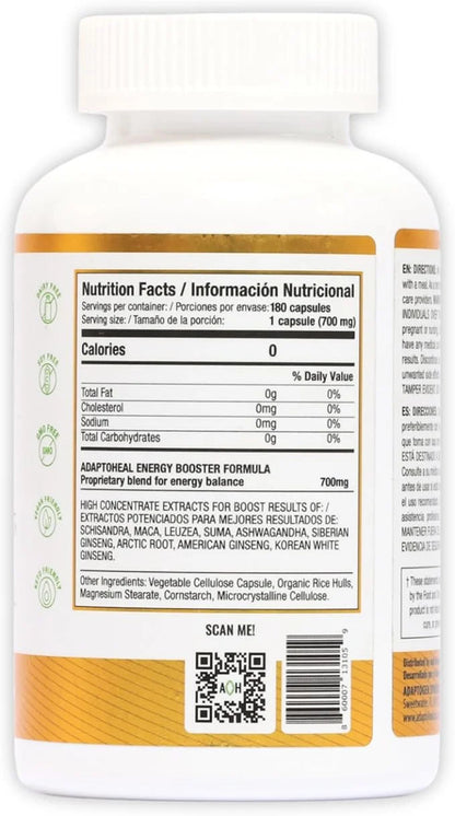 Energy Supplement Caffeine Free (180 Capsules)