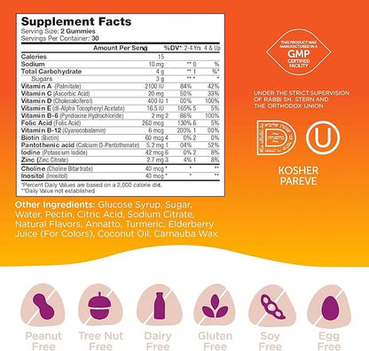 Zahler - Chapter One Kids Multivitamin 13 Vitamins (60 Flavored D3, Zinc
