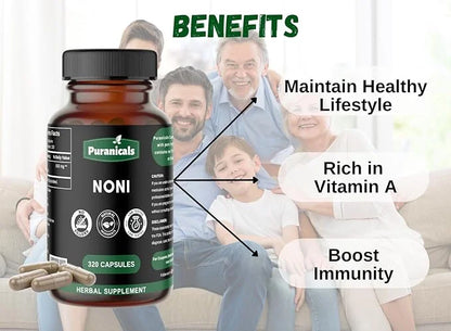 Noni Premium 320 Capsules Non-GMO and 900 mg