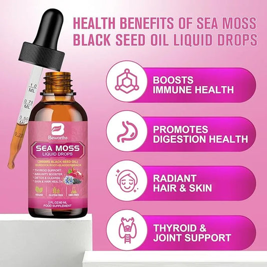 3000mg Sea Moss Liquid Drops 6X Stronger