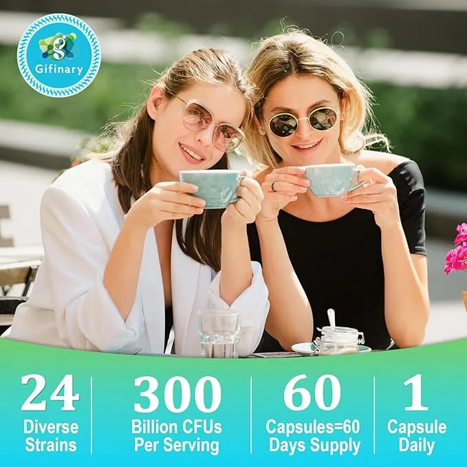 Probiotics for Women and Men, 300 24 Strains 15 Organic 4 Months