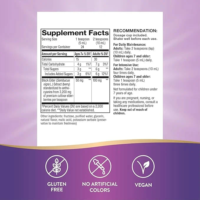 Nature’s Way Sambucus Elderberry Traditional Immune 4 Fl