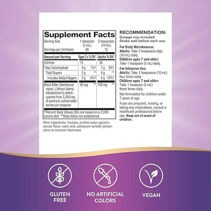 Nature’s Way Sambucus Elderberry Traditional Immune 4 Fl