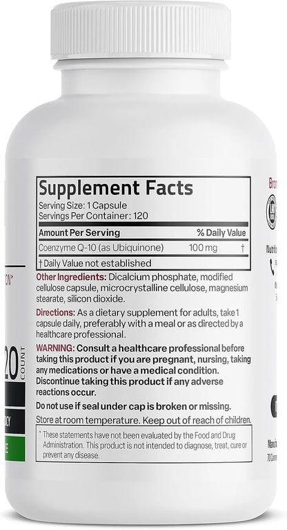 Bronson CoQ10 100 MG High Potency 120 Vegetarian
