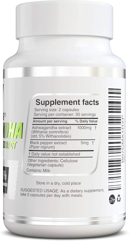 Ashwagandha KSM 66 15:1 with Black 5+% Withanolides