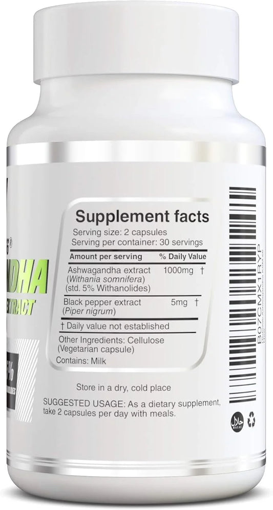 Ashwagandha KSM 66 15:1 with Black 5+% Withanolides