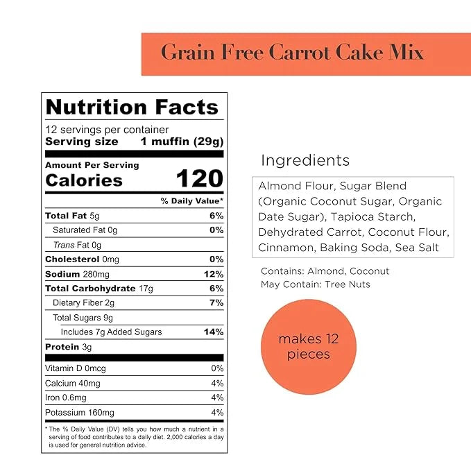 Stellar Eats Grain-Free Baking Mix | Gluten-Free, Dairy-Free, Plant-Based, Paleo-Friendly | Fluffy & Perfectly Spiced | Sw...