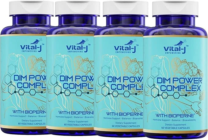 4-in-1 DIM Potent Complex 300mg - Estrogen Balance and Metabolism, Energy & Menopause Support Supplement with Bioperine (x...