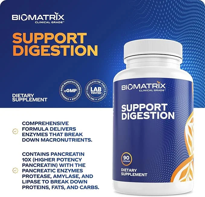 Digestive Enzymes Supplement (90 Capsules) Support Digestion