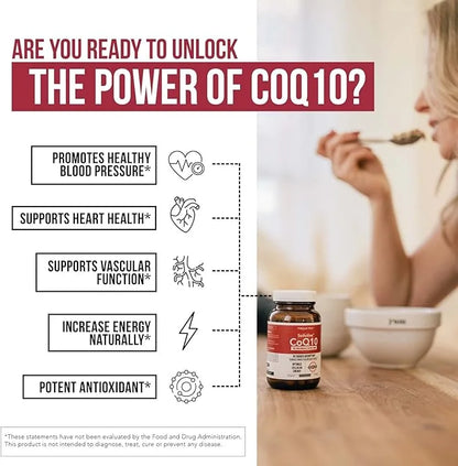 SoActive CoQ10® 250 mg: CoQ10 Phytosome 9X Higher (60 Capsules)