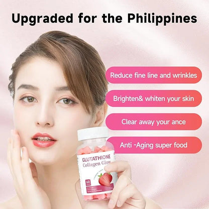 Glutathione Collagen Glow Gummies, Glutathione Collagen 2 Bottle