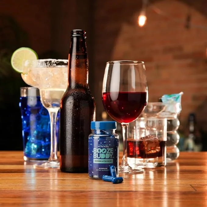 Enjoy The Night, Own The Morning After Drinking – Wellness Vitamins, Electrolytes, Antioxidants for Liver Support and Hydr...
