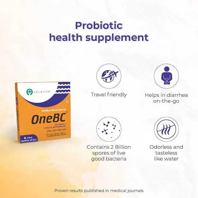 One Bc Probiotic Supplement to Alleviate 6 X 5Ml Mini