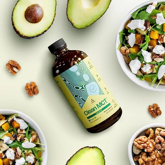 LevelUp Clean MCT Oil - 100% Caprylic C8 for Energy, Focus, Weight Management, Gut Health, Brain Superfuel - Keto Suppleme...