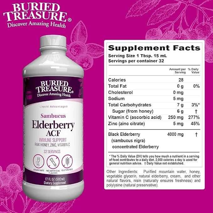 Buried Treasure Elderberry ACF with 4,000 16 oz